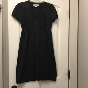 Gray sweater dress